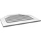 Ekena Millwork Octagonal Top Surface Mount PVC Gable Vent: Functional, w/ 3-1/2"W x 1"P Standard Frame, 30"W x 24"H GVPOT30X2401SF - alternate 4